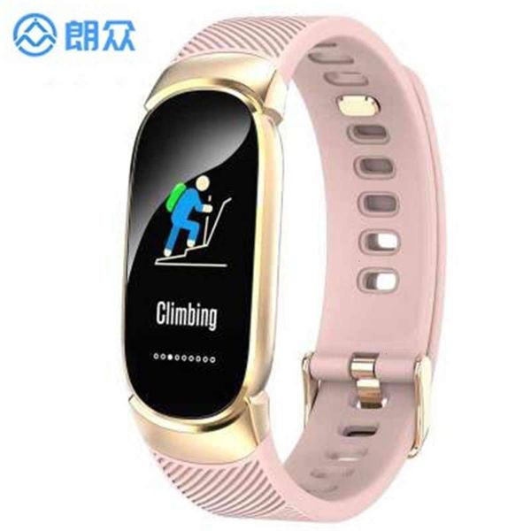 

langzhong qw16 bracelet color screen heart rate sleep monitoring ip67 waterproof step information push smart watchbgt