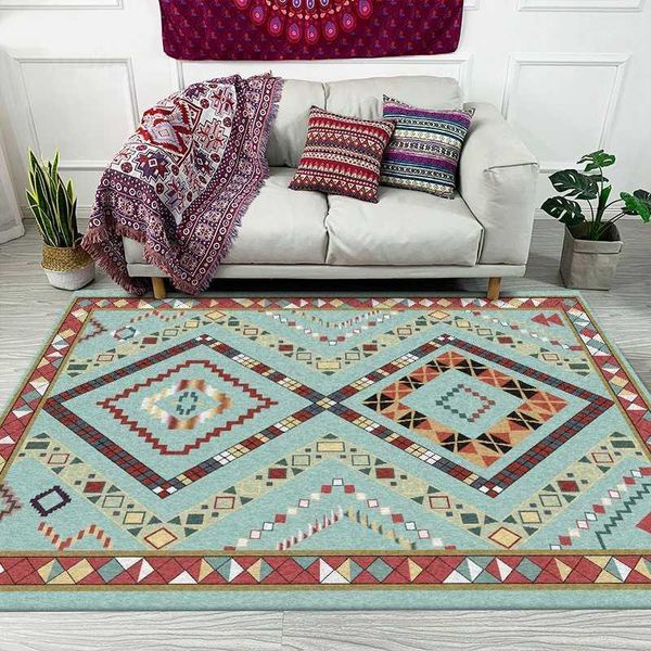 

persian geometric rugs and floor mats for living room sofas, non-slip floors, moroccan doormats, bedroom floor mats1