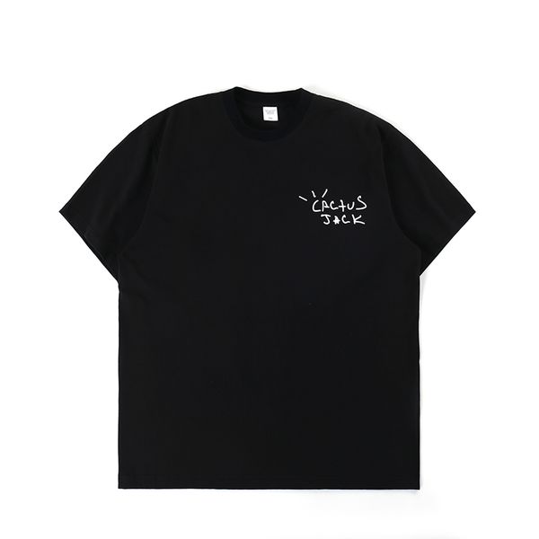 

new luxury men 2021 cactus jack hip shirt skate street cotton t-shirts kenye s-xxl n219 ganc, White;black