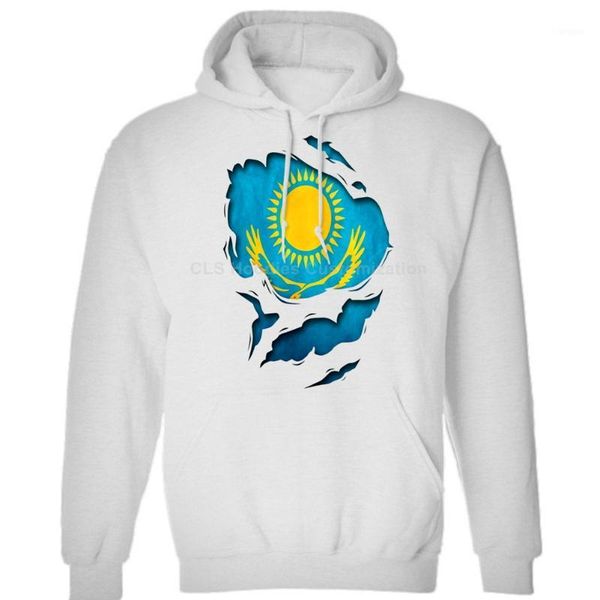 

kazakhstan ripped effect under mens womens winter hoodies sweatshirts, Black