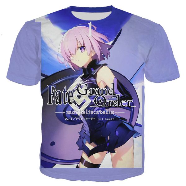 

anime fate grand order summer cool for 3d print shirts kawaii harajuku funny men clothing