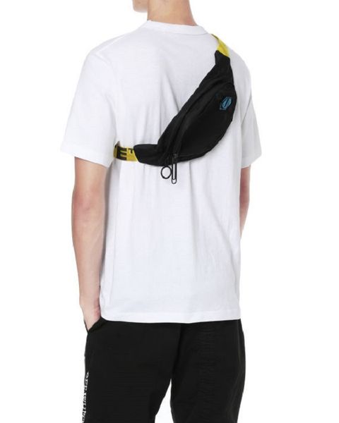 

brand designer mini men yellow black canvas belt high shoulder bag chest bags multi purpose satchel off shoulder bag messenger