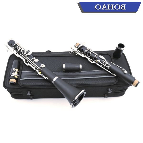 

bohao german g tune 18 key clarinet abs resin boy material nickel plated keys