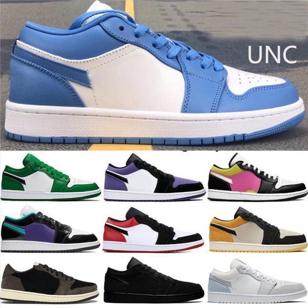 

1 1s jumpman basketball shoes unc og sp black toe pine green triple black white men women trainers sneakers