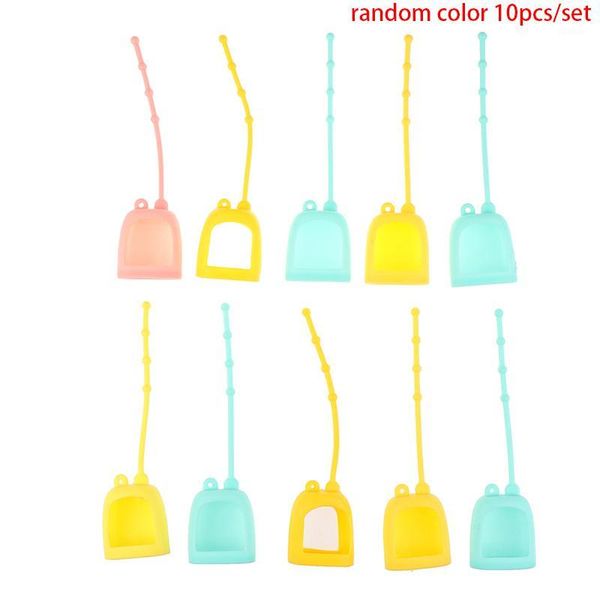 

10pcs/lot mini 30ml empty bottle portable traveling refillable bottle silicone protective cover hand sanitizer perfume holder1