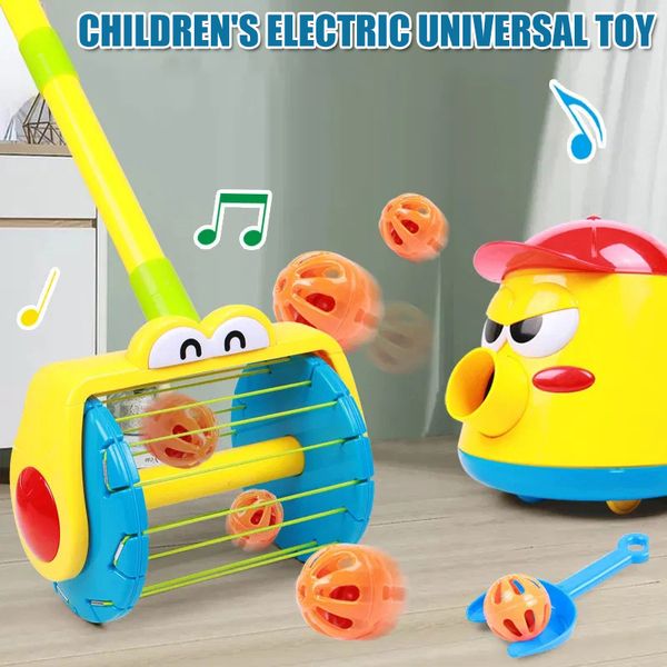 

2020 electric push walker and whirl ball launchers walker set baby vacuum cleaner toy