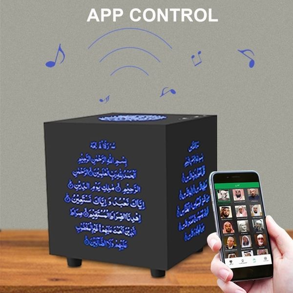 

bluetooth speaker wireless remote led night light smart app control azan loudspeaker with quran recitation translation