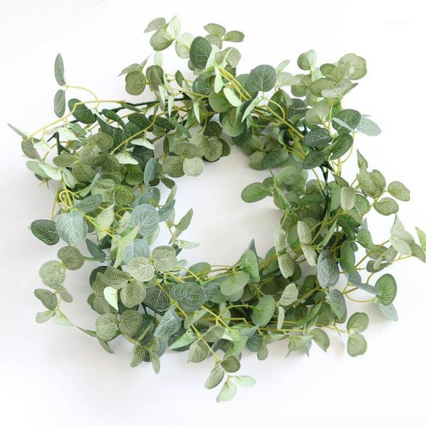 

eucalyptus rattan money leaf artificial plant wedding rattan christmas home decoration1
