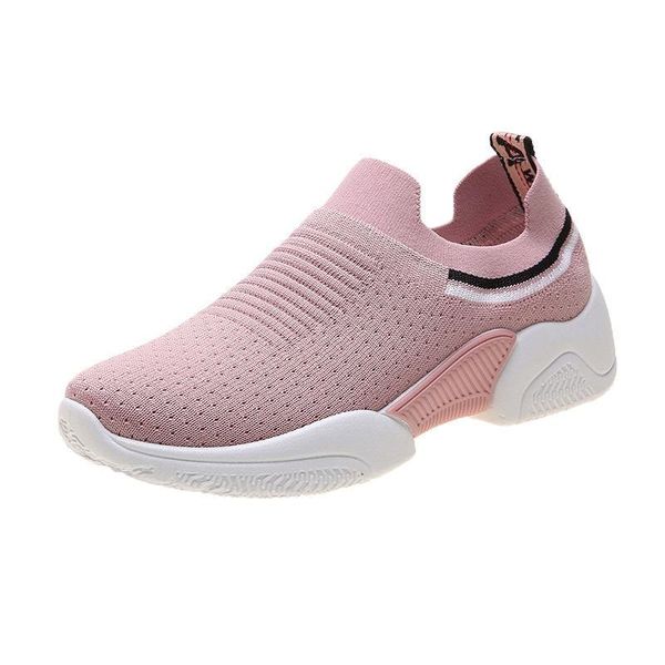 

скольжение junsrm женщин кроссовки обувь повседневная женщин на sneaker вязание комфортная кроссовок женщина fl в ladies обувь весна, Black