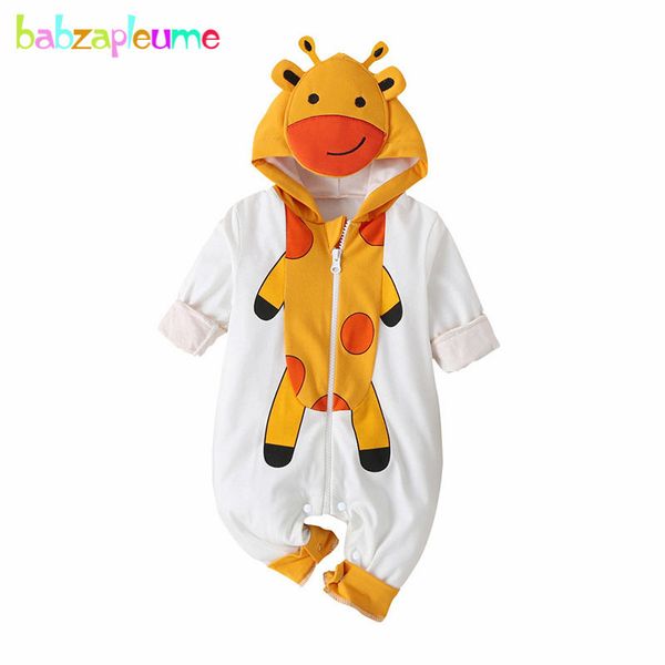 

spring clothes toddler rompers cartoon cute long sleeve cotton hooded infant boys girls jumpsuit newborn clothing bc1277-1 201028, Blue