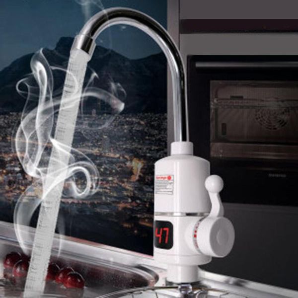 

3000w электрический кран кухня 304 из нержавеющей стали для мгновенного нагрева воды цифровой дисплей кран для воды в домашних условиях, сти