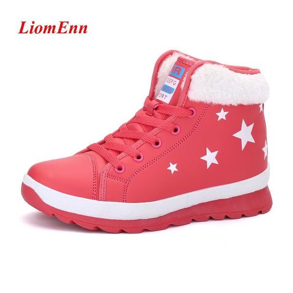 

2020 new winter boots women shoes fur plush boots fashion sneakers platform female casual shoes woman botas de mujer, Black