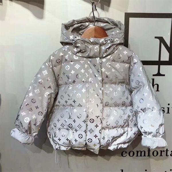 

новые корейские печати вниз куртка для мальчиков девочек в осенне-зимнем период черной пятницы