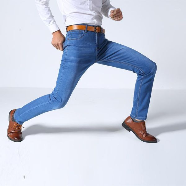 

2020 cholyl brand men's jeans high stretch denim brand men jeans size 30 32 34 35 36 38 40 pants trousers 3 colors1, Blue