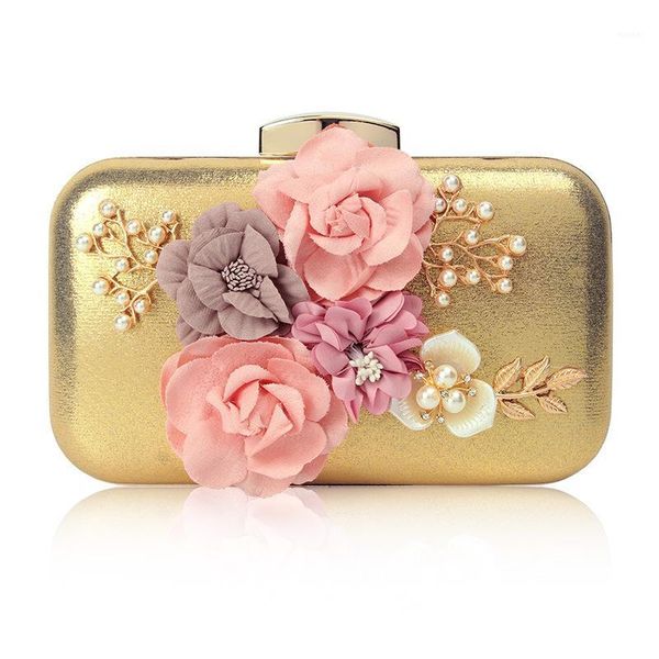 

evening bags flower dinner bag pearl embroidered hand with diamond party messenger1