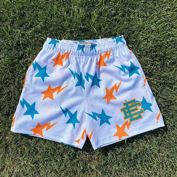 

eric emanuel ee basic short newyork city skyline brand men's casual shorts fitness women summer sandbeach gym workout mesh basketball f, White;black