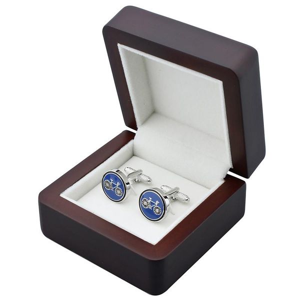 

luxury jewelry box wooden cufflinks box for personal gift packing, Pink;blue