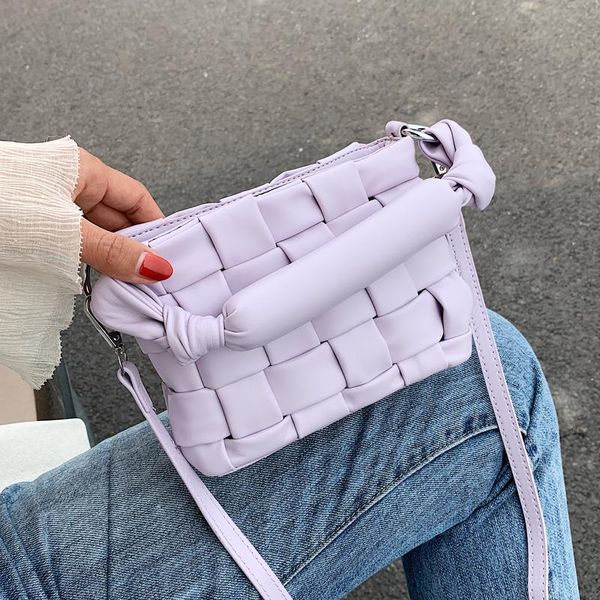 

2020 плетение дизайн mini кожа pu crossbody сумки для женщин мода малого плеча bmessenger ags женские кошельки и сумки