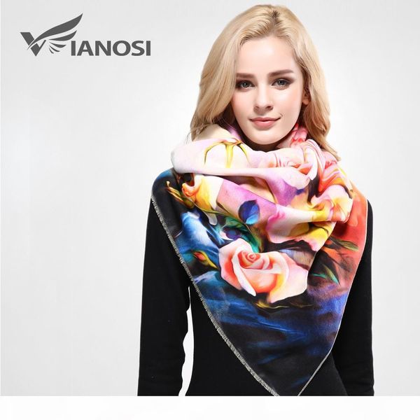 

vianosi] winter scarf women digital printed female brand warm cashmere soft shawl scarves for women va055, Blue;gray