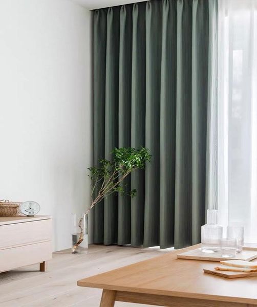 

curtain & drapes japanese style full blackout pleated texture curtains for living dining room bedroom
