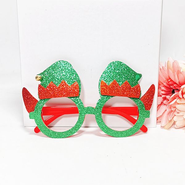

christmas frame glasses decorations for merry home new year party ornaments 2021 natale xmas goods