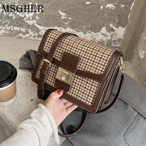 

classic small pu leather crossbody bags for women 2020 trend shoulder handbags and purses women's luxury designer hand bag