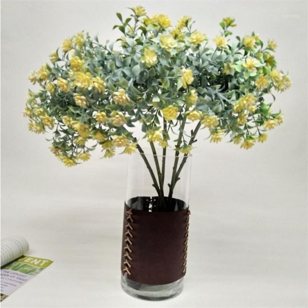 

decorative flowers & wreaths fake single stem narcissus grass 13.39" length simulation plastic greenery for wedding home artificial pla