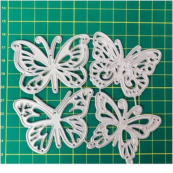 

4pcs/set butterfly metal cutting dies large size scrapbooking for wedding card making diy embossing cuts new craft jllzws
