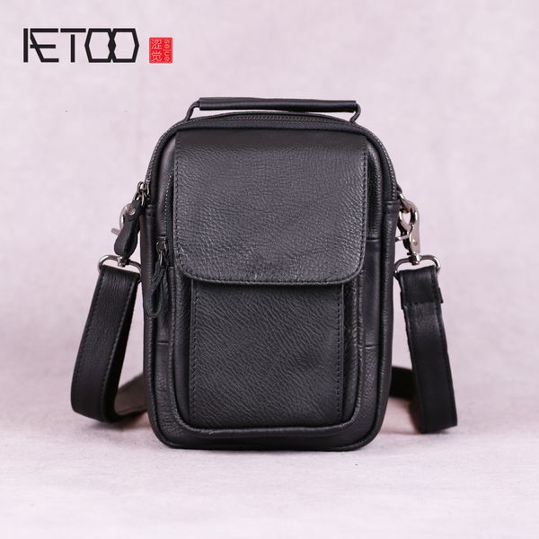 

aetoo men's mini bag, men's leather bag