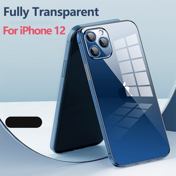 

прозрачный clear full soft anti-fall коке для iphone 12 mini xr 11 max чехол pro