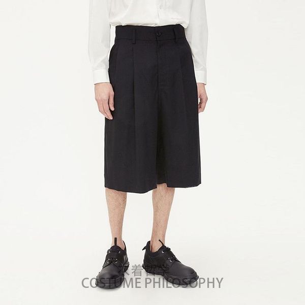 

2019 new men's clothing gd hair stylist fashion basic style classical loose wide leg pants plus size singer costumes 27-441, Black