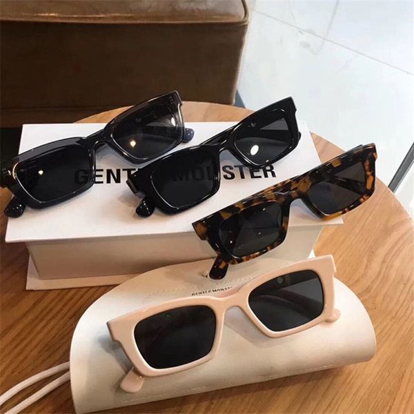 

2020 square sunglasses women retro pattern brand design vintage sun glasses male female eyewear uv400, White;black