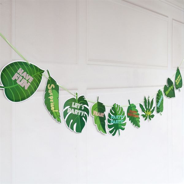 

party pennants zebra leopard print animal pattern pull flag tropical forests tortoise theme dorsal leaf banner 2 5fn l1