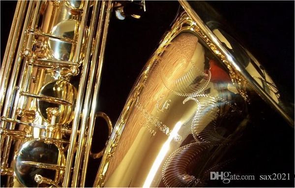 T-902 Bb Tune Saxofone Tenor Laca de Ouro de Latão de Alta Qualidade Ocidental Tocando Instrumento Musical Sax Com Caso