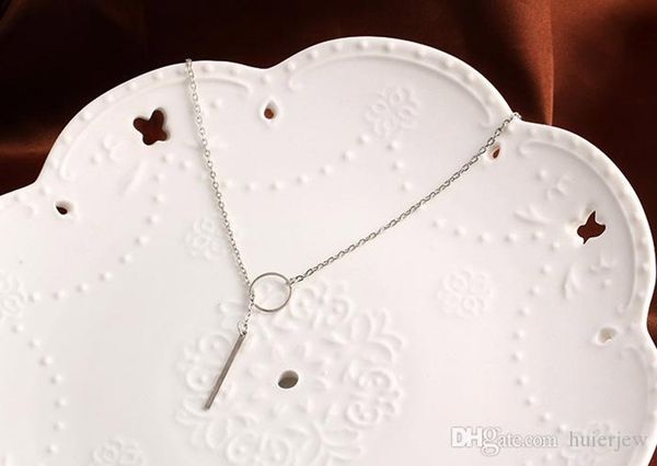 Halsketten-Anhänger für Damen, einfach geformt, Statement-Halsketten, 18 Karat vergoldet, günstige lange Charms-Ketten-Halsketten