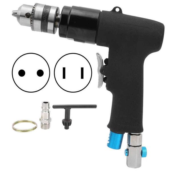 

pneumatic drilling machine air drill gun type with cw and ccw switch yc-1081 10mm pneumatic tools