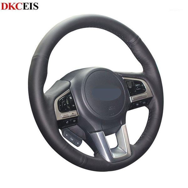 

diy black soft artificial leather car steering wheel covers wrap for legacy 2020 outback 2020 xv forester1
