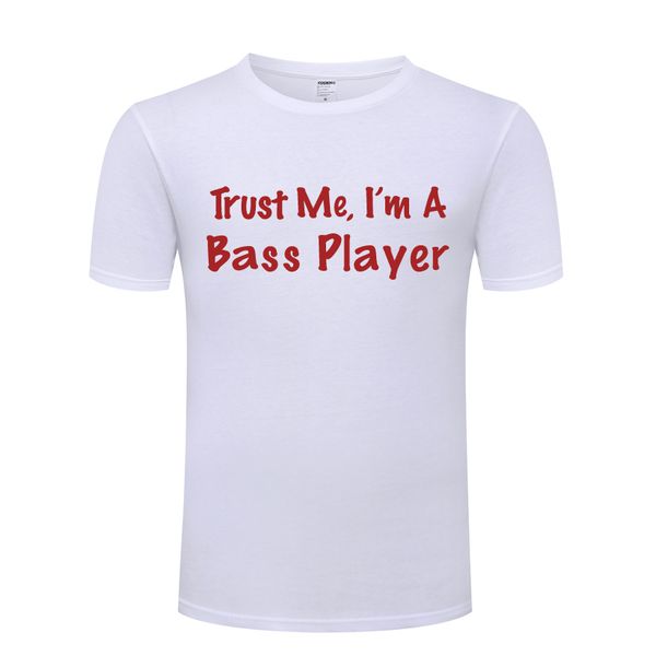 

trust me я басиста музыка гитара мужские мужские тенниски тенниска 2018 новый с коротким рукавом повседневная футболка top tee спорта толсто