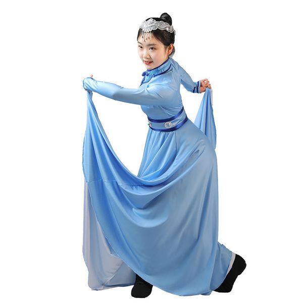 

ladies national costume mongolian well dance dress new blue dance suit, Red