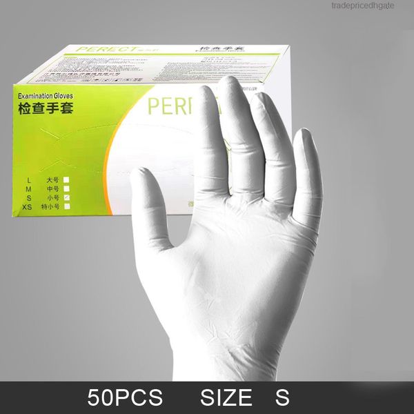 

blue wear-resistant pairs latex thickened 50 white and pvc waterproof nitrile rubber plastic gloves 1gz60