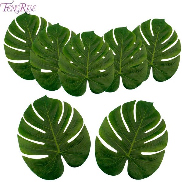 

fengrise искусственный пальмовых листьев гавайский luau партии декоративные искусственные цветы для украшения венчания поддельные цветы деко