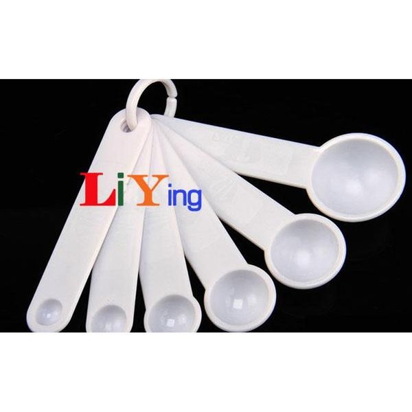 

6pc measuring spoon set plastic kitchen measuring tools coffee scoop teaspoon salad spoon1/8 1/4 1/2 1tsp 1/2 1 tb jlltth loveshop01