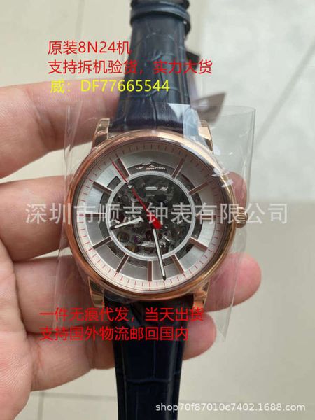 

black warrior mani hollowed out a original 8n24 lovers watch men's watch mechanical watch, Slivery;brown