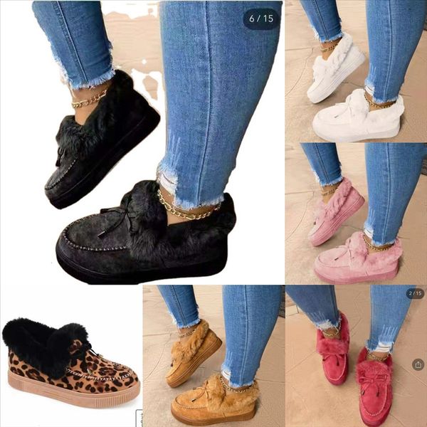 

ffhpq tzldn women's cotton indoor warm flat snow boots shoes fabric stripe cotton slippers yarn bedroom simple mop cotton home home win, Black