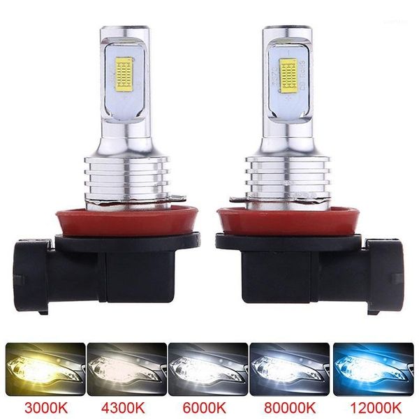 

2pcs h11 led h4 h7 h11 h8 h9 hb4 hb3 9005 9006 led headlight bulb 3000k 6000k 12000k ice blue csp auto fog lamp car light 12v1