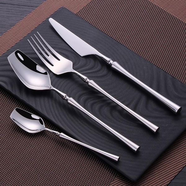 

cutlery set mirror gold cutlery set stainless steel dinnerwar steel gold forks spoons knives steel cutlery set silverware h jllfze