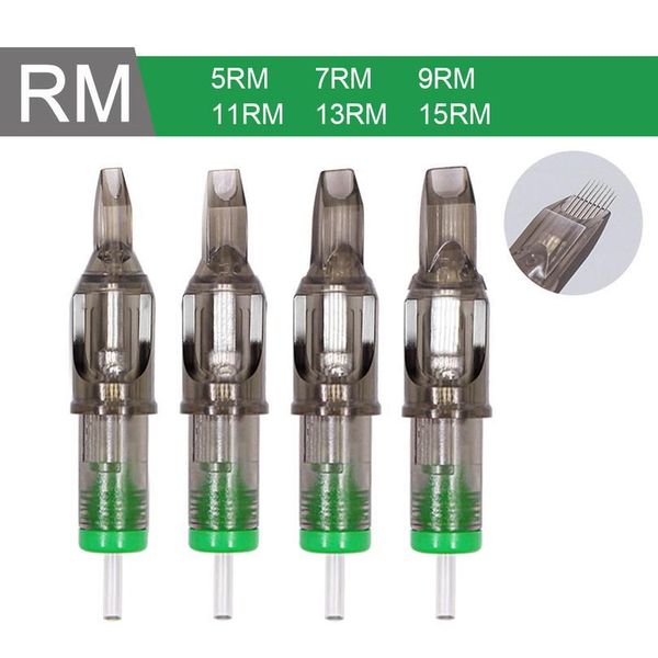 

rm tattoo cartridge needles professional disposable permanent eyebrow lip tattoo needle for tattoo machine 5/7/9/11 qylobb