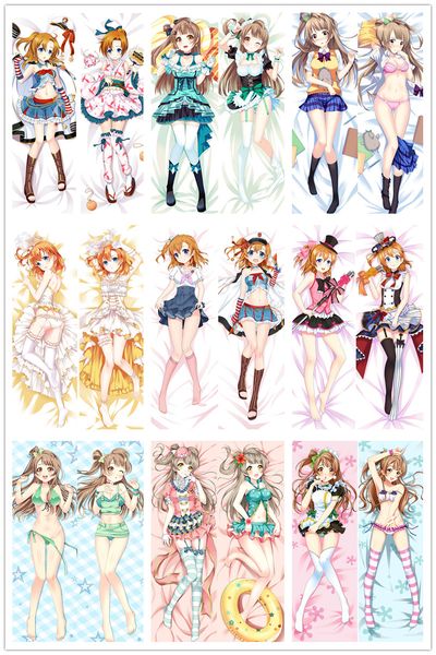 

anime dakimakura body love live school idol project kousaka honoka minami kotori 150x50cm 100x35cm pillow case cover manga 1
