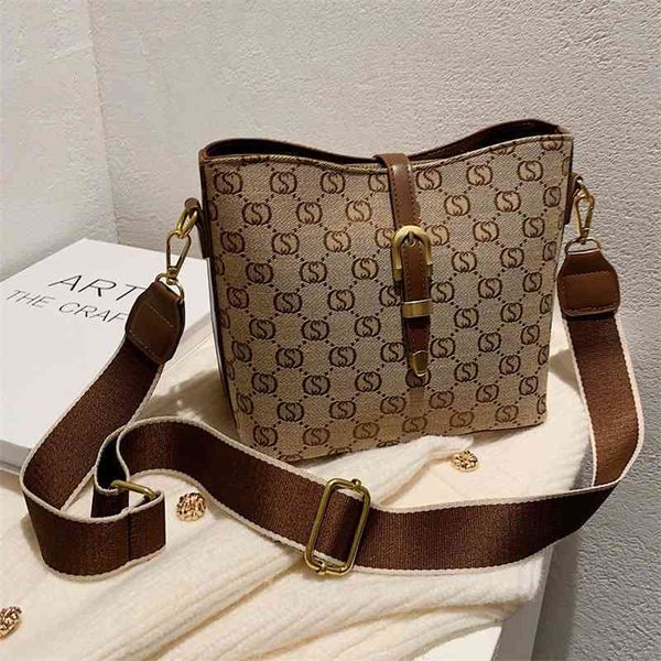 

75% off handbag factory store popular small female ins minority autumn and broadband texture bucket bags