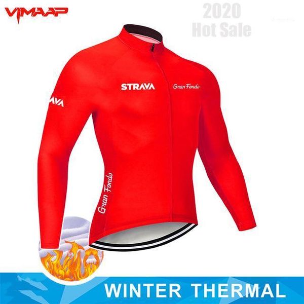 

2020 strava winter thermal fleece bicycle long sleeve cycling jersey men clothing pro team outdoor bike clothing ropa ciclismo1, Black;blue